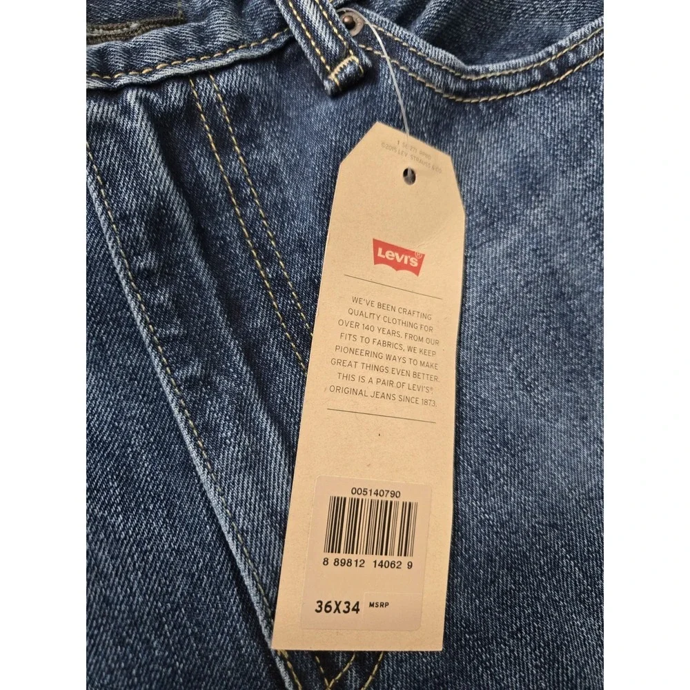 Levi's‎ 514 Straight Fit Jeans Men's 36x34 Blue Denim  Classic Casual